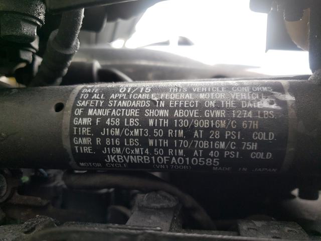 2015 KAWASAKI VN1700 B JKBVNRB10FA010585