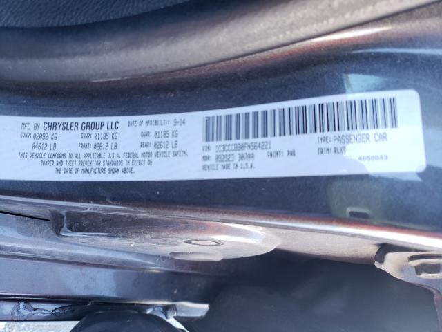 2015 CHRYSLER 200 1C3CCCBB0FN564221