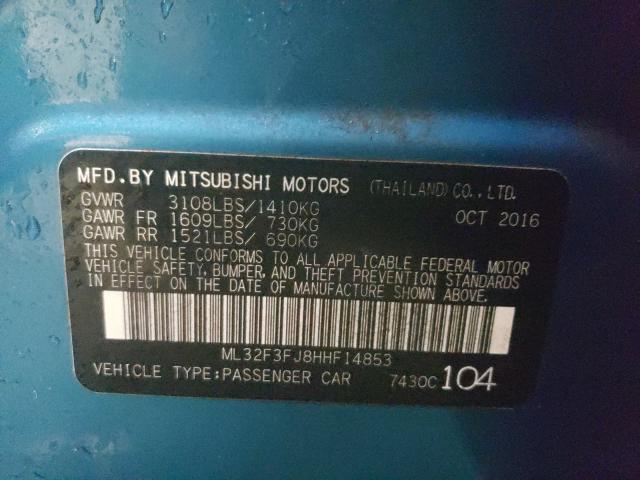 2017 MITSUBISHI MIRAGE G4 ML32F3FJ8HHF14853