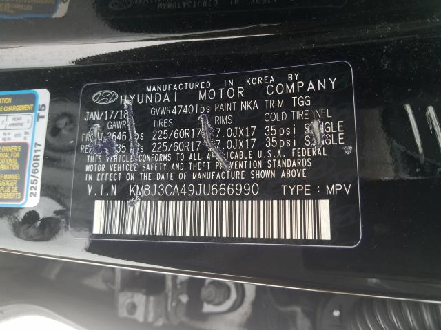 2018 HYUNDAI TUCSON SEL KM8J3CA49JU666990