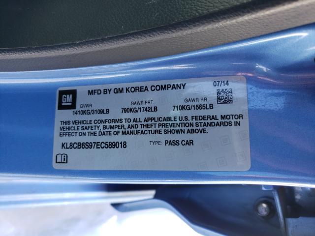 2014 CHEVROLET SPARK KL8CB6S97EC589018