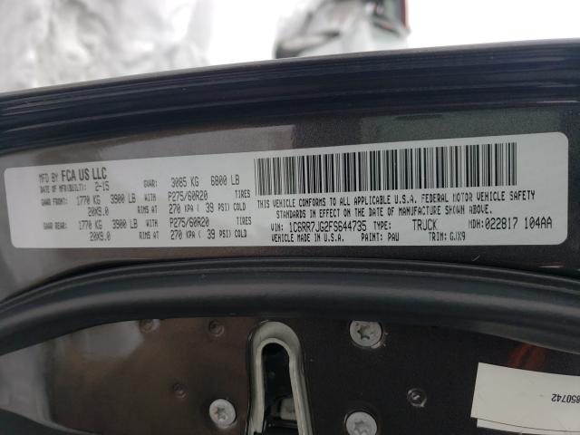2015 RAM 1500 LARAM 1C6RR7JG2FS644735