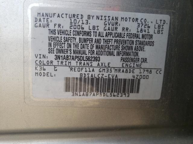 2013 NISSAN SENTRA S - 3N1AB7AP5DL562393
