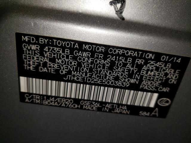 2014 LEXUS IS 350 JTHCE1D25E5003839