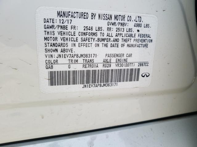 2018 INFINITI Q50 LUXE JN1EV7AP8JM363171