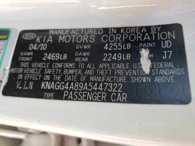 2010 KIA OPTIMA LX - KNAGG4A89A5447322