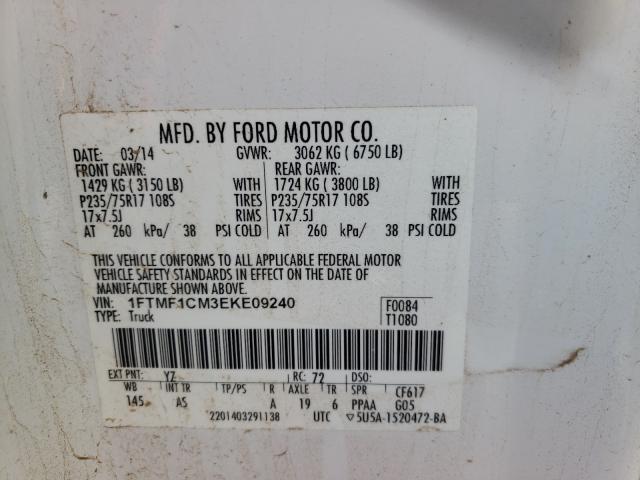 2014 FORD F150 - 1FTMF1CM3EKE09240
