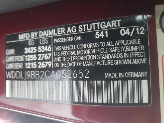 2012 MERCEDES-BENZ CLS 550 4M WDDLJ9BB2CA052652