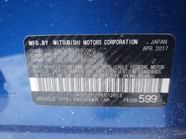 2017 MITSUBISHI LANCER ES JA32U2FU7HU012653