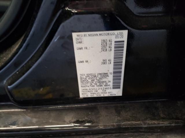 2020 NISSAN ALTIMA SR 1N4BL4CV2LC252405