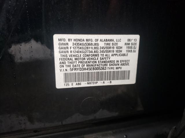 2014 ACURA MDX TECHNO 5FRYD3H45EB005363