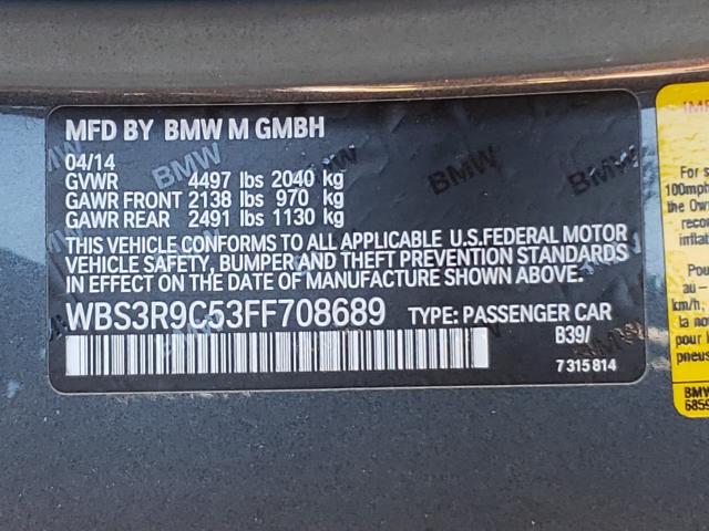 2015 BMW M4 WBS3R9C53FF708689