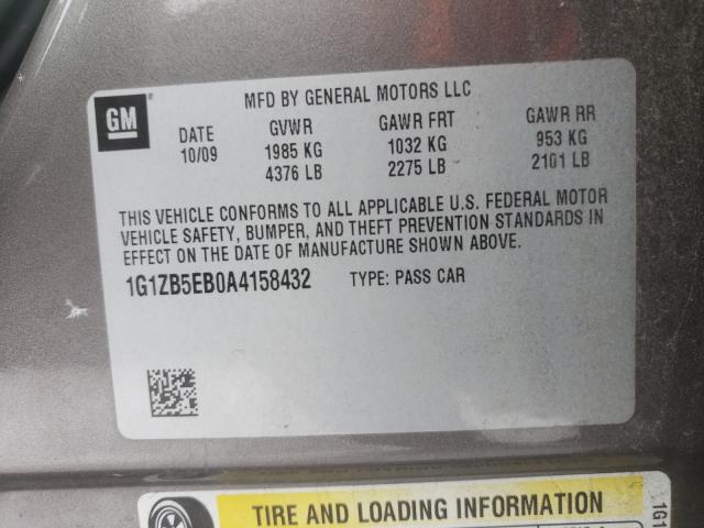 2010 CHEVROLET MALIBU LS 1G1ZB5EB0A4158432