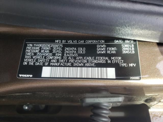 2014 VOLVO XC60 T6 YV4902DZXE2509775