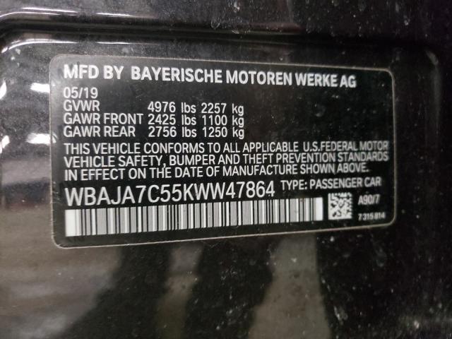 2019 BMW 530 XI WBAJA7C55KWW47864