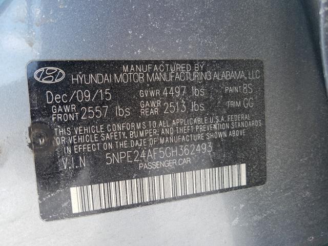 2016 HYUNDAI SONATA SE 5NPE24AF5GH362493
