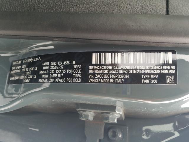 2016 JEEP RENEGADE T ZACCJBCT4GPD39084