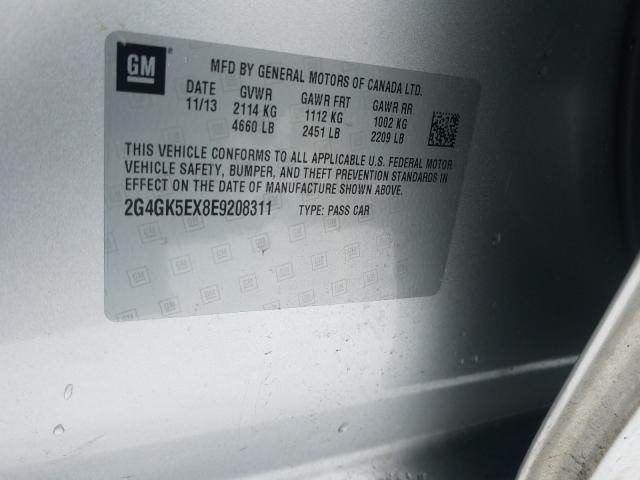 2014 BUICK REGAL 2G4GK5EX8E9208311