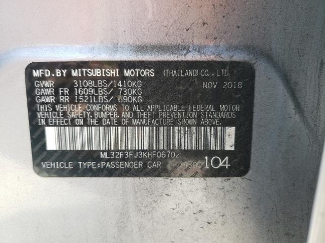 2019 MITSUBISHI MIRAGE G4 ML32F3FJ3KHF06702