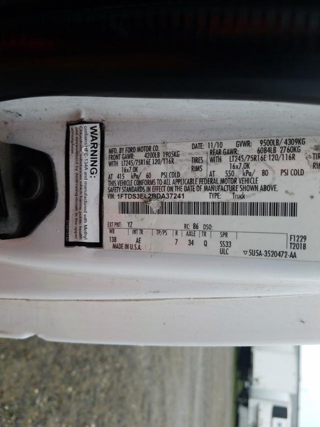 2011 FORD ECONOLINE - 1FTDS3EL2BDA37241