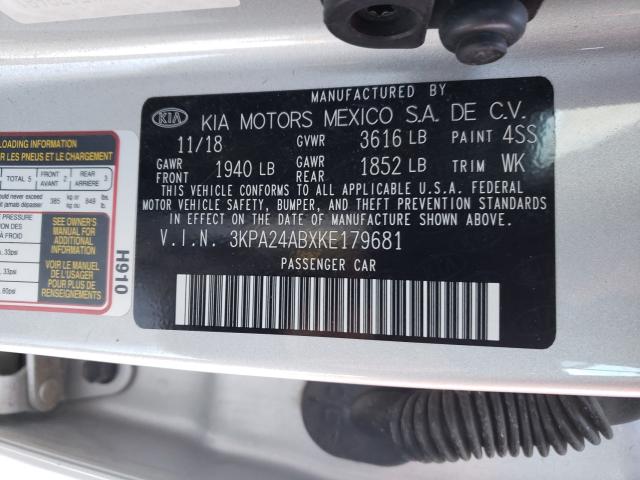2019 KIA RIO S 3KPA24ABXKE179681