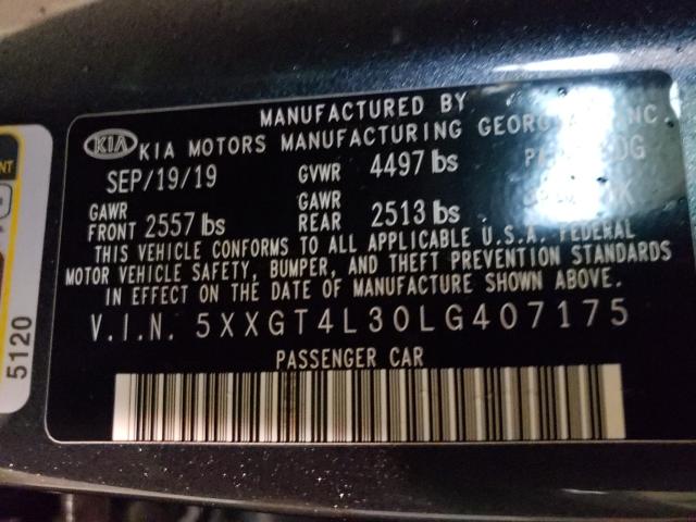 2020 KIA OPTIMA LX 5XXGT4L30LG407175