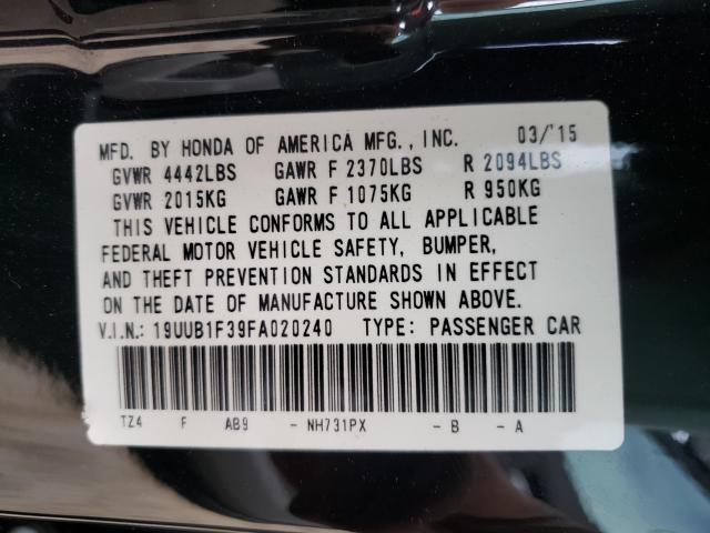2015 ACURA TLX 19UUB1F39FA020240