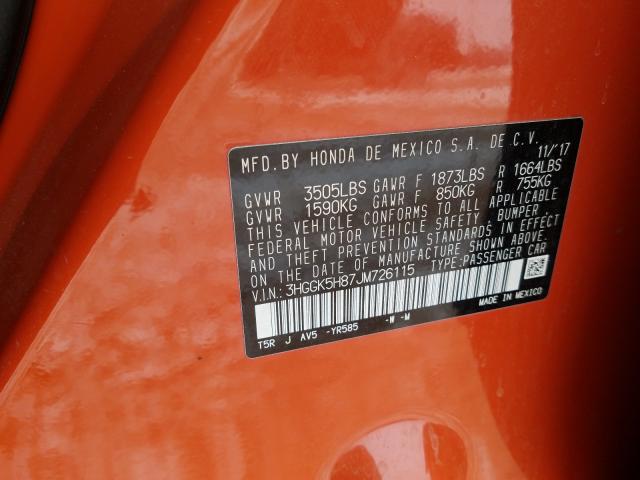 2018 HONDA FIT EX 3HGGK5H87JM726115