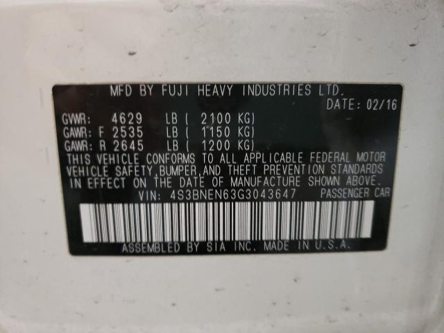 2016 SUBARU LEGACY 3.6 4S3BNEN63G3043647