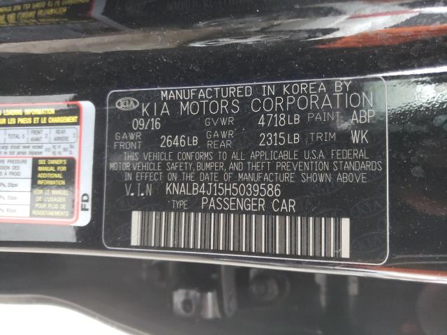 2017 KIA CADENZA PR KNALB4J15H5039586