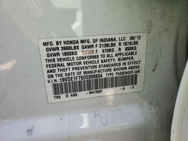 2013 ACURA ILX 20 TEC 19VDE1F75DE006654