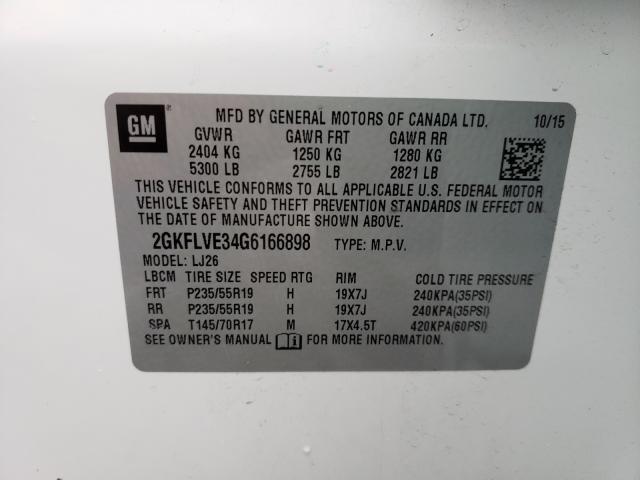 2016 GMC TERRAIN DE 2GKFLVE34G6166898