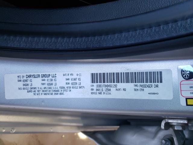 2011 DODGE AVENGER MA 1B3BD1FBXBN561292