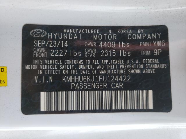 2015 HYUNDAI GENESIS CO KMHHU6KJ1FU124422