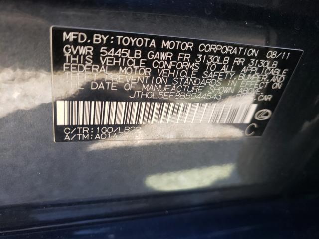 2011 LEXUS LS 460L JTHGL5EF8B5044543