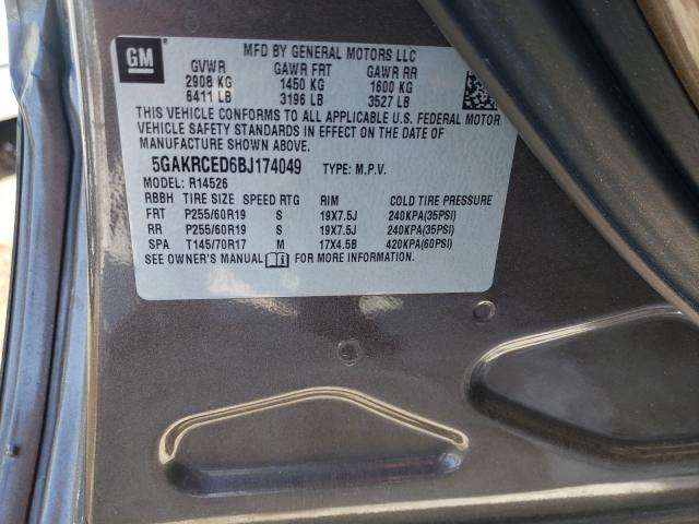 2011 BUICK ENCLAVE CX 5GAKRCED6BJ174049