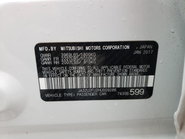 2017 MITSUBISHI LANCER ES JA32U2FU2HU009286