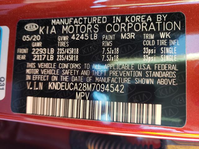 2021 KIA SELTOS S KNDEUCA28M7094542