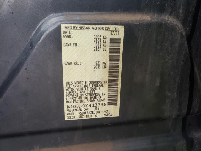 2013 NISSAN LEAF S 1N4AZ0CP0DC413338