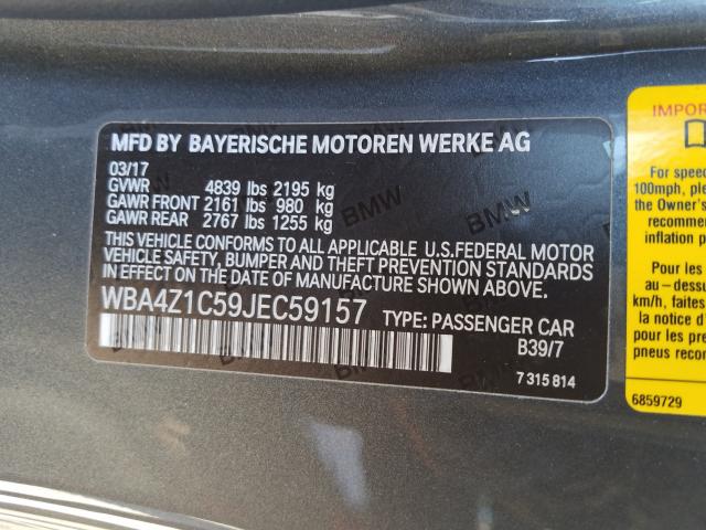 2018 BMW 430I WBA4Z1C59JEC59157
