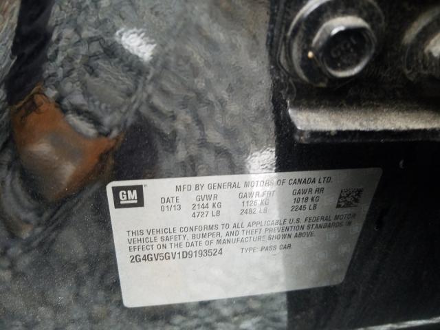 2013 BUICK REGAL GS 2G4GV5GV1D9193524