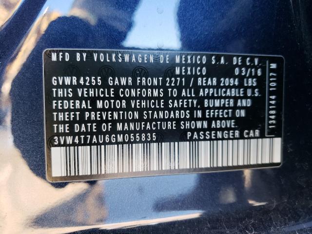 2016 VOLKSWAGEN GTI S/SE 3VW4T7AU6GM055835