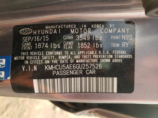 2016 HYUNDAI ACCENT SPO KMHCU5AE6GU257526