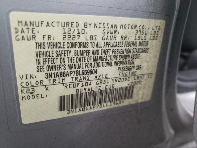 2011 NISSAN SENTRA 2.0 3N1AB6AP7BL659604