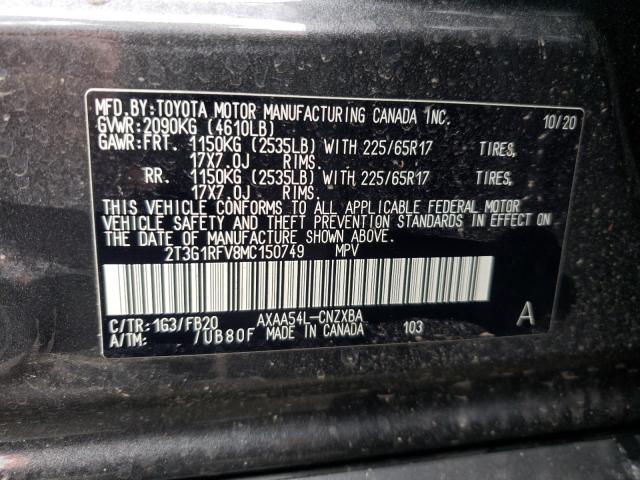 2021 TOYOTA RAV4 XLE P - 2T3G1RFV8MC150749
