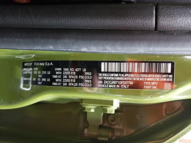 2016 JEEP RENEGADE L ZACCJABT1GPD07799