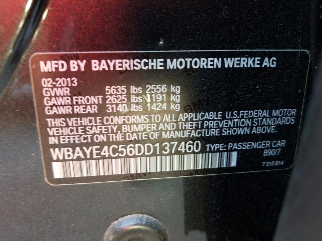 2013 BMW 740 LI WBAYE4C56DD137460
