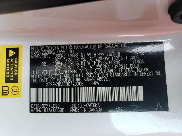 2013 LEXUS RX 350 - 2T2ZK1BA6DC123306