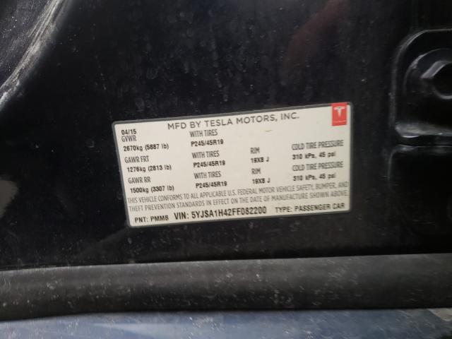 2015 TESLA MODEL S P8 5YJSA1H42FF082200