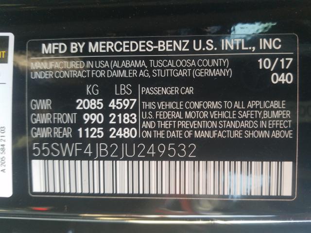 2018 MERCEDES-BENZ C 300 55SWF4JB2JU249532